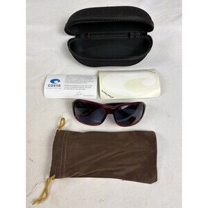 Costa Del Mar Inlet 580P Polarized Sunglasses Pomegranate Fade w/ Case